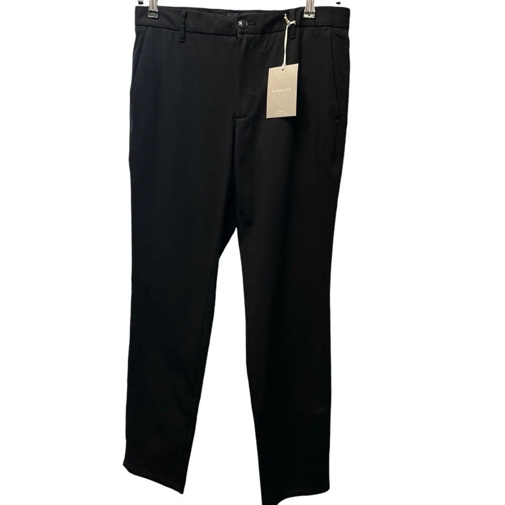 Everlane Uniform Pants The Performance Chino Slim Fit Black‎ Mens 33x32 Career